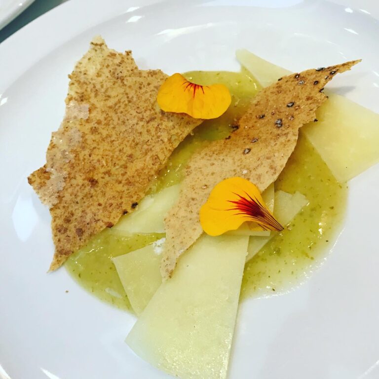 Manchego Cheese, Gooseberry, Sourdough Cracker