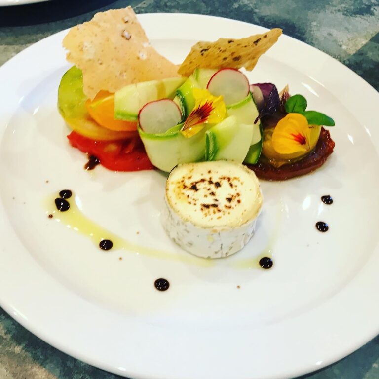Sussex Goats Cheese and Heritage Tomato Salad