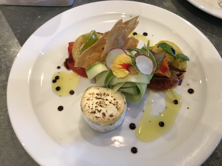 Sussex Goats Cheese with Heritage Tomatoes